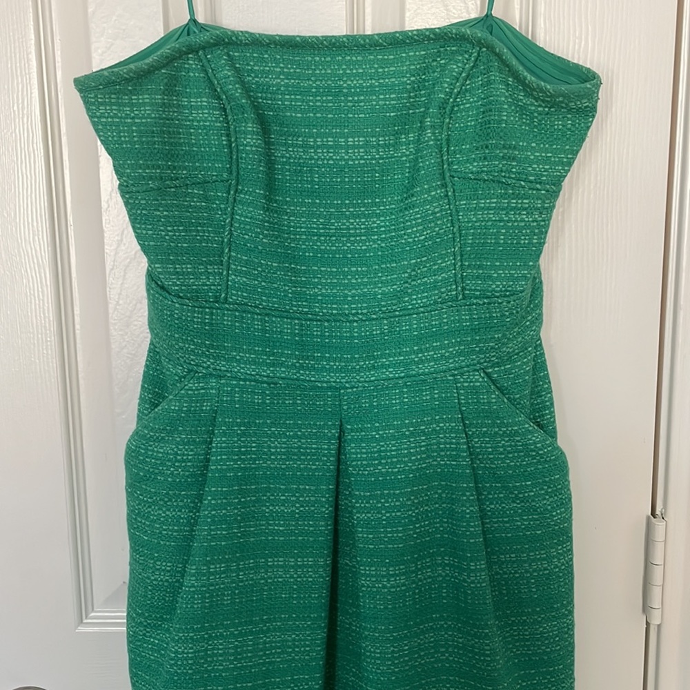 Banana republic green strapless dress - Picture 2 of 3